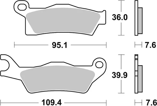 Plaquettes de frein frittées SBS RSI Offroad Racing - vue 2