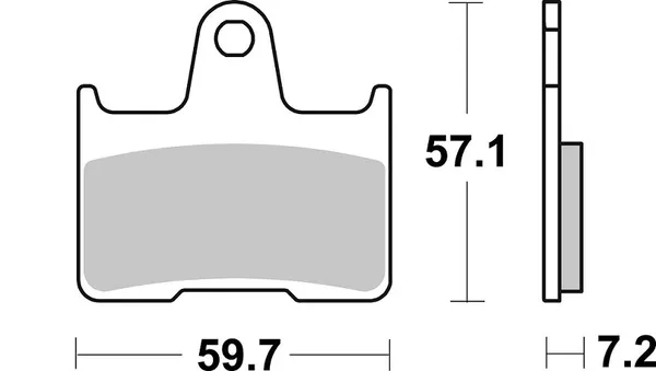 Plaquettes de frein arrière frittées SBS LS Street Excel - vue 2