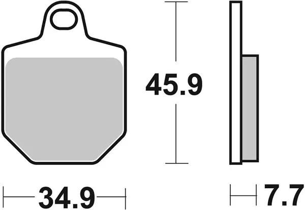 Plaquettes de frein SBS RST - vue 2