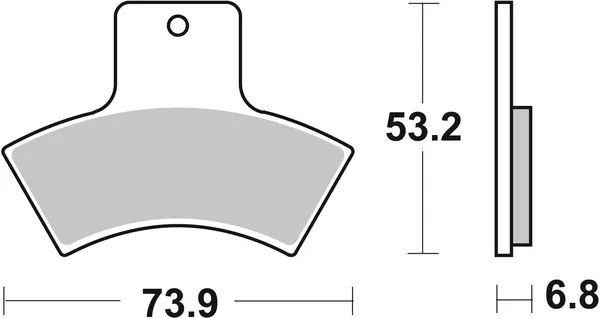 Plaquettes de frein en métal fritté SBS pour tout-terrain ATS - vue 2