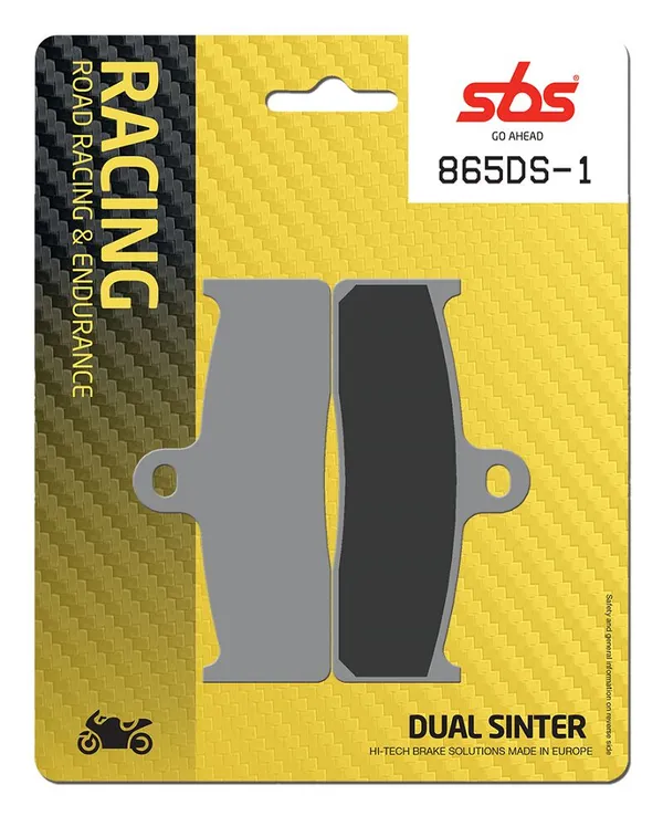 Plaquettes de frein double frittées SBS DS Racing