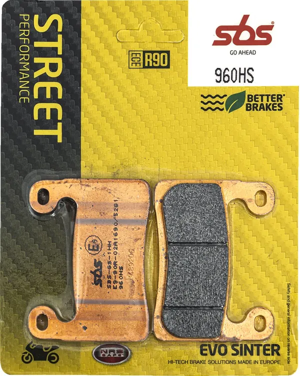 Plaquettes de frein avant frittées SBS HS Street Excel - vue 2