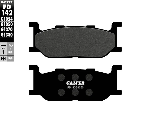 Plaquettes de frein semi-métalliques GALFER - vue 2