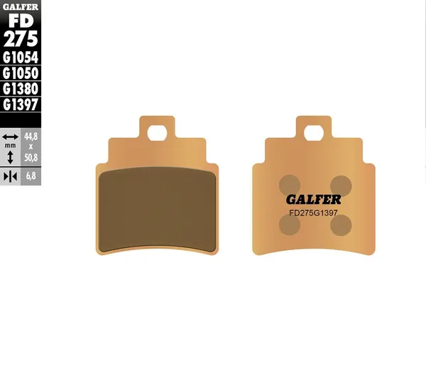 Plaquettes de frein frittées HH GALFER - vue 2