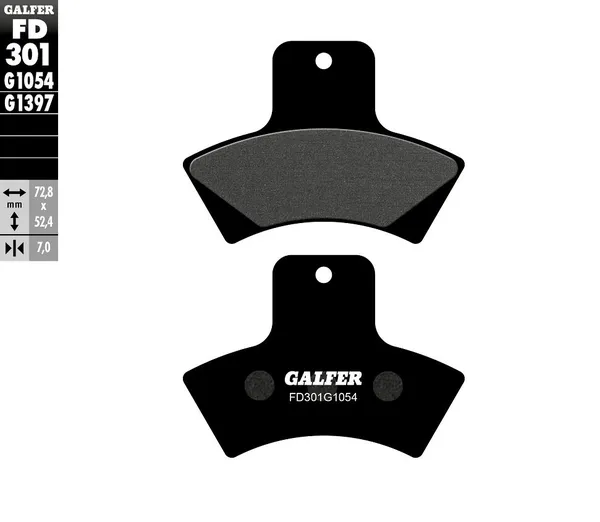 Plaquettes de frein semi-métalliques GALFER - vue 2