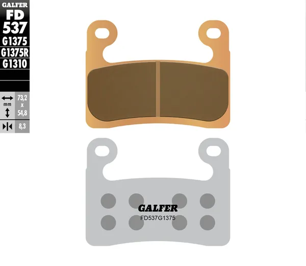 Plaquettes de frein GALFER Sinter Sport