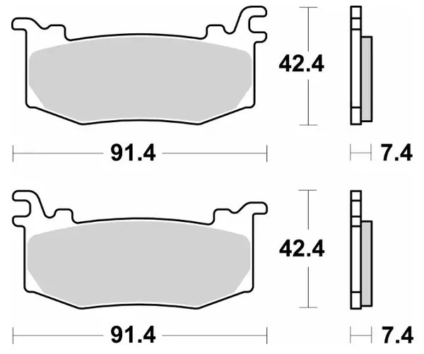 Plaquettes de frein SBS RST - vue 2