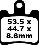 Plaquette de frein Standard Scooter EBC