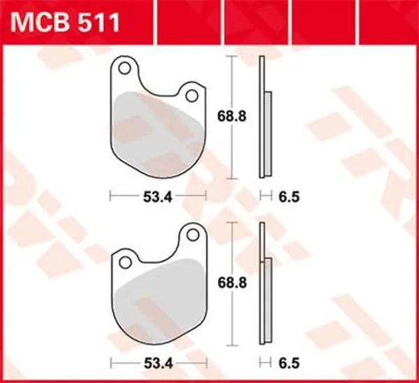Plaquette de frein standard TRW 7326804 - vue 2