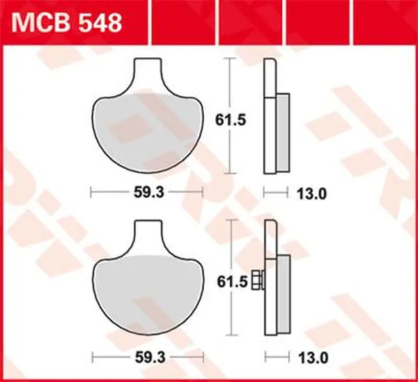 Plaquette de frein Standard TRW 7370596 - vue 2