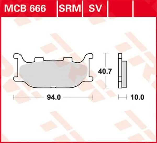 Plaquette de frein avant TRW Standard 7320528 - vue 2