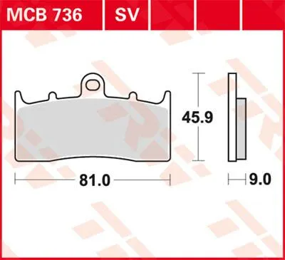 Plaquette de frein standard TRW 7329287