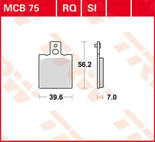 Plaquettes de frein TRW en métal fritté polyvalentes - vue 2