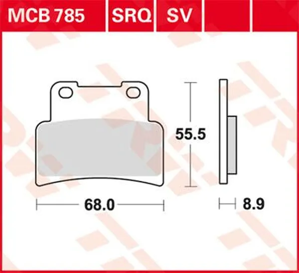 Plaquette de frein standard TRW 7322423 - vue 2