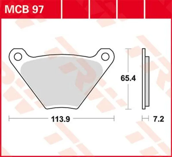 Plaquette de frein TRW 7370547 - vue 2
