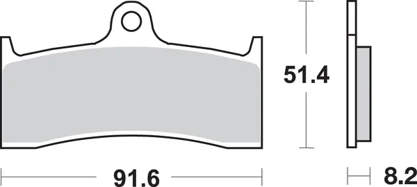 Plaquettes de frein SBS en métal fritté pour Harley/Buell - vue 2