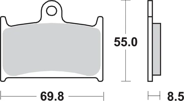 Plaquettes de frein avant frittées SBS HS Street Excel - vue 2