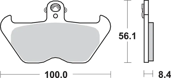 Plaquettes de frein avant frittées SBS HS Street Excel - vue 2
