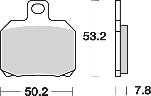 Plaquettes de frein arrière frittées SBS LS Street Excel - vue 2