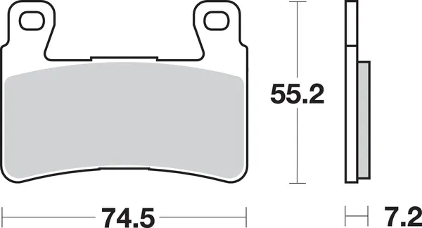 Plaquettes de frein avant frittées SBS HS Street Excel - vue 2