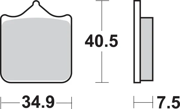 Plaquettes de frein avant frittées SBS HS Street Excel - vue 2