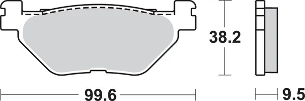 Plaquettes de frein arrière frittées SBS LS Street Excel - vue 3