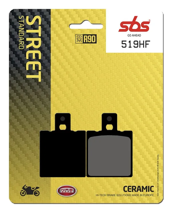 Plaquettes de frein céramique organiques SBS HF Street