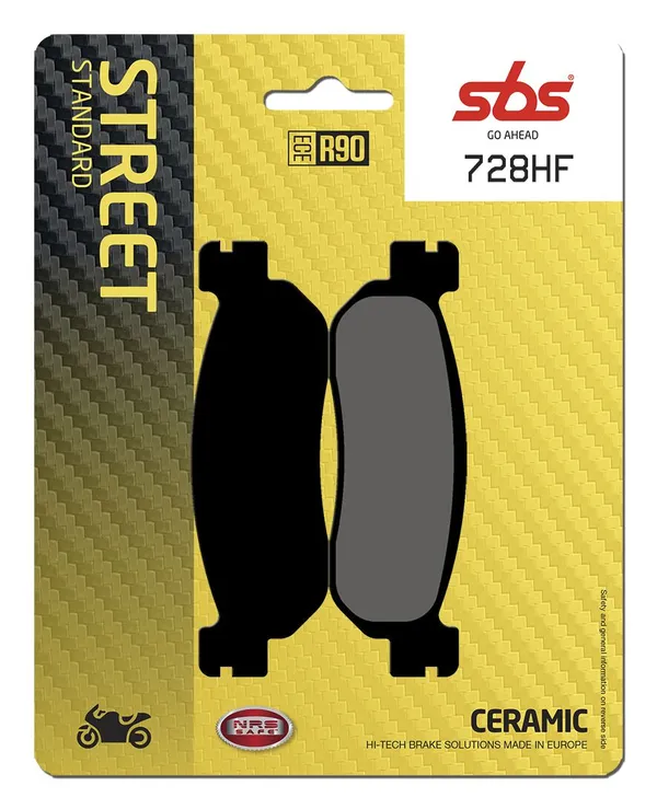 Plaquettes de frein céramique organiques HF Street SBS