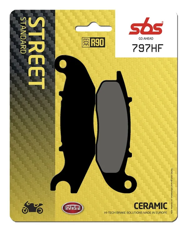 Plaquettes de frein céramique organiques SBS HF Street