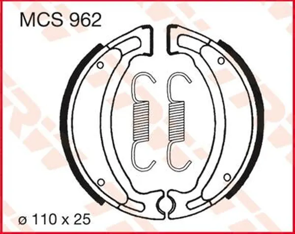 Mâchoires de frein avec ressort TRW 7379217 - vue 2