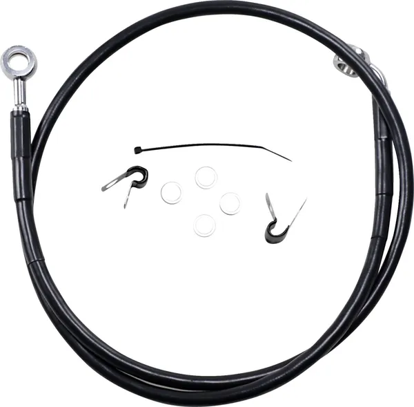 Kit de durites de frein en vinyle noir rallongées DRAG SPECIALTIES
