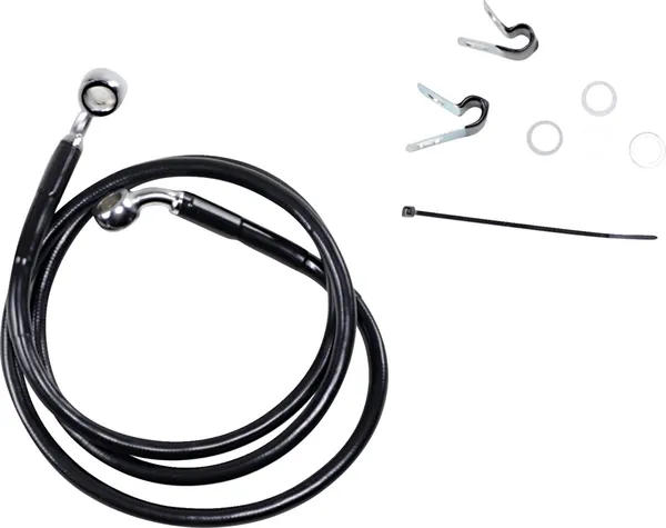 Kit de durites de frein en vinyle noir rallongées DRAG SPECIALTIES