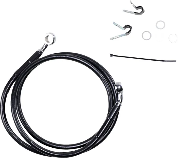 Kit de durites de frein en vinyle noir rallongées DRAG SPECIALTIES