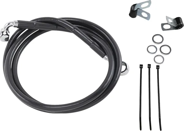 Kit de durites de frein en vinyle noir rallongées DRAG SPECIALTIES