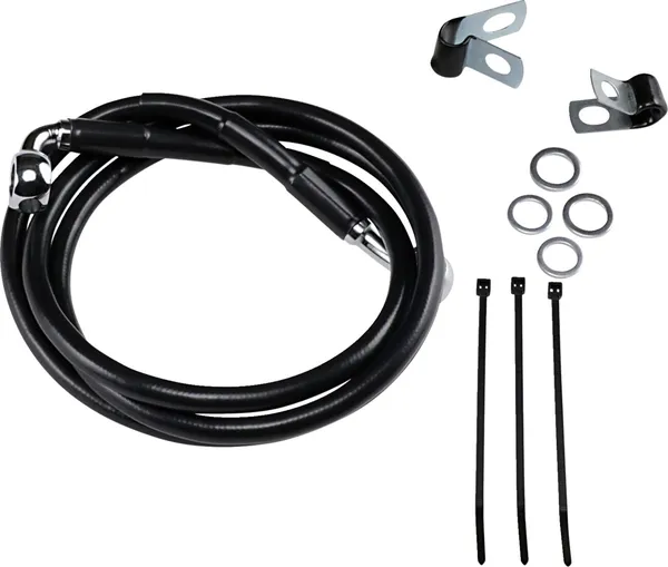 Kit de durites de frein en vinyle noir rallongées DRAG SPECIALTIES