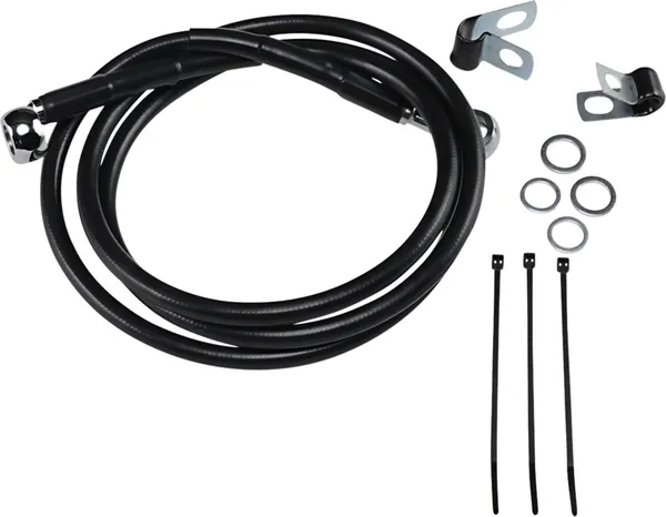 Kit de durites de frein en vinyle noir rallongées DRAG SPECIALTIES