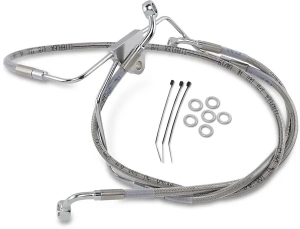 Kit de durites de frein en acier inoxydable rallongées DRAG SPECIALTIES - vue 3