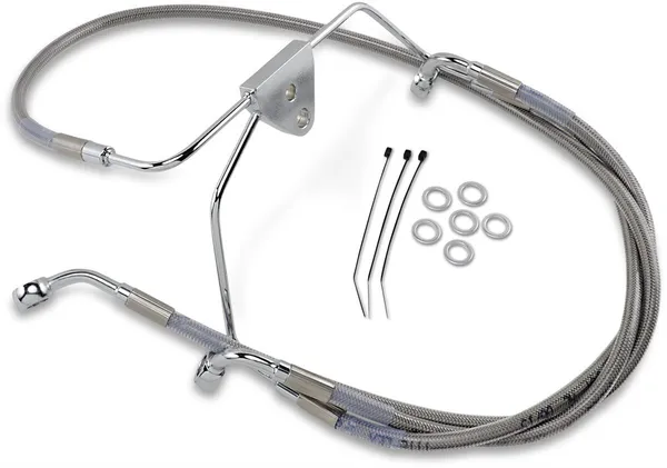 Kit de durites de frein en acier inoxydable rallongées DRAG SPECIALTIES - vue 2