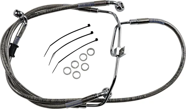 Kit de durites de frein en acier inoxydable rallongées DRAG SPECIALTIES - vue 2