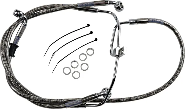 Kit de durites de frein en acier inoxydable rallongées DRAG SPECIALTIES - vue 3