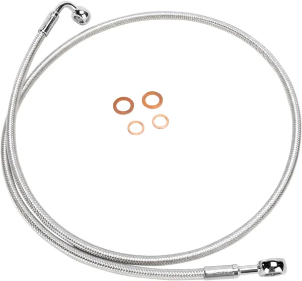 Durite de frein avant tressée simple disque E-Z Align Magnum Shielding