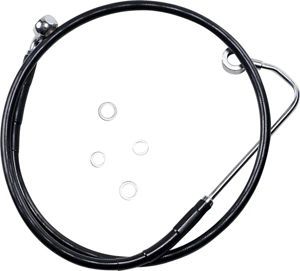 Kit de durites de frein en vinyle noir rallongées DRAG SPECIALTIES - vue 2