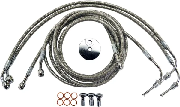 Kit de durites de frein inox LA CHOPPERS - vue 2