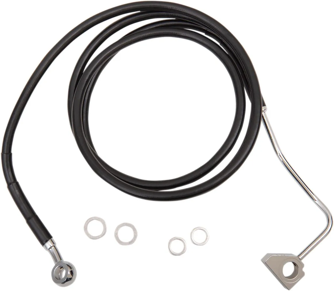 Kit de durites de frein en vinyle noir rallongées DRAG SPECIALTIES