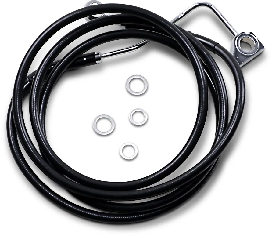 Kit de durites de frein en vinyle noir rallongées DRAG SPECIALTIES