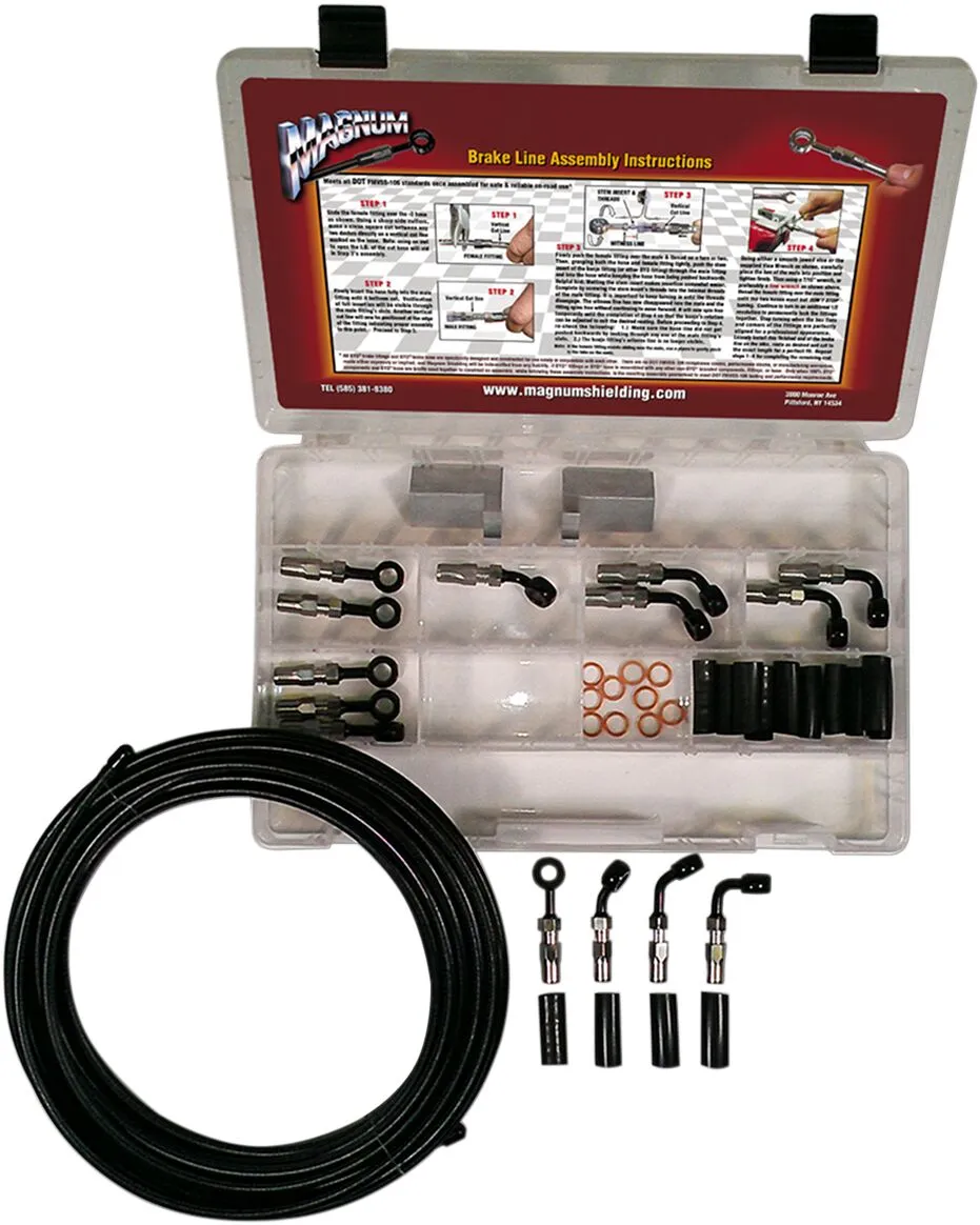 Kit de montage élémentaire pour durite de frein BYO® Build-Your-Own MAGNUM SHIELDING