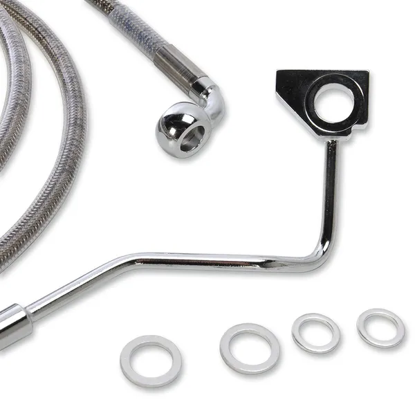 Kit de durites de frein en acier inoxydable rallongées DRAG SPECIALTIES - vue 2