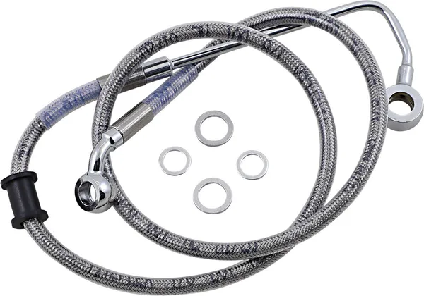 Durite de frein en acier inoxydable longueur étendue DRAG SPECIALTIES - vue 2