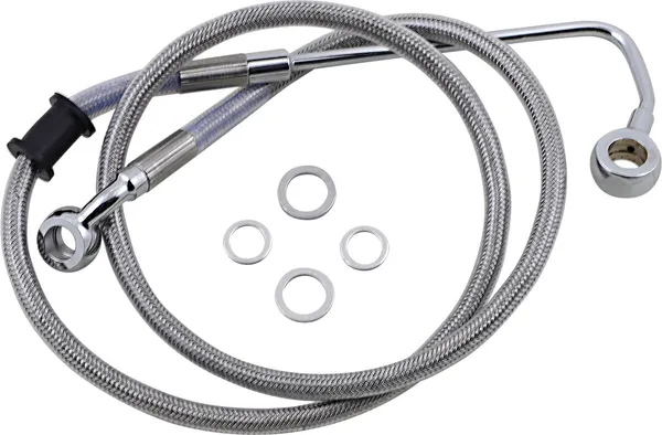 Durite de frein en acier inoxydable longueur étendue DRAG SPECIALTIES - vue 2