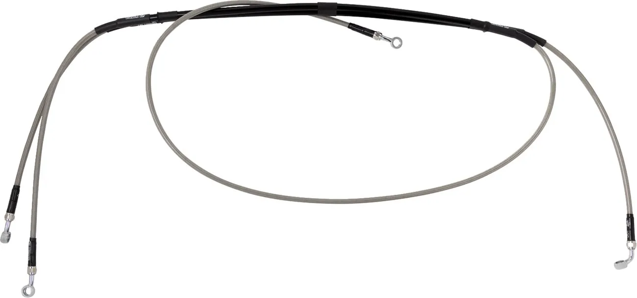 Flexible de frein tressé en acier inoxydable MOOSE OFFROAD HARD-PARTS